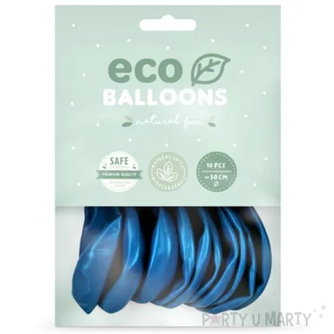 balony ekologiczne granatowy metalik partydeco 12 10 szt