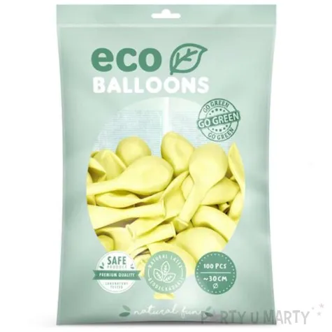 balony ekologiczne kremowy partydeco 12 100 szt