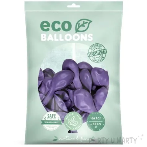 balony ekologiczne lawenda partydeco 12 100 szt