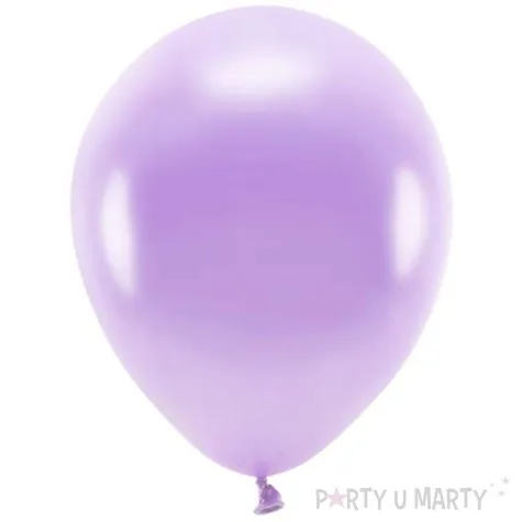 balony ekologiczne lawendowy metalik partydeco 10 10 szt