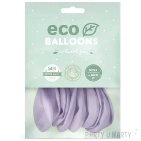balony ekologiczne liliowe jasne partydeco 10 10 szt