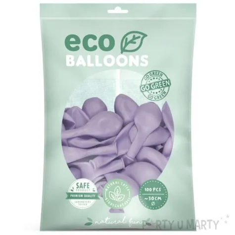 balony ekologiczne liliowe partydeco 12 100 szt