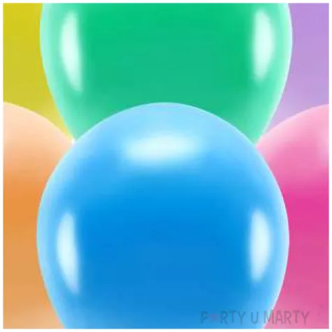 balony ekologiczne metalik mix partydeco 10 100 szt