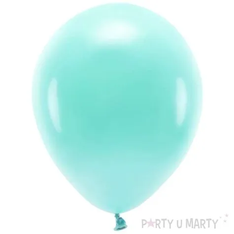 balony ekologiczne mietowe ciemne partydeco 10 10 szt