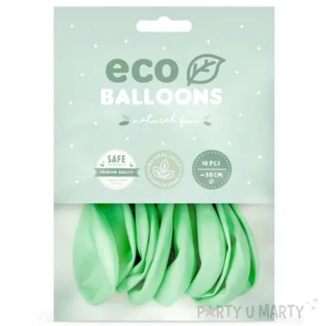 balony ekologiczne mietowe partydeco 10 10 szt