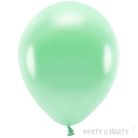balony ekologiczne mietowy metalik partydeco 12 100 szt