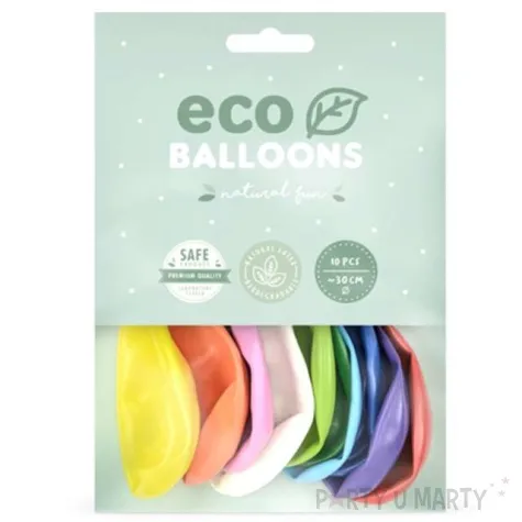 balony ekologiczne mix metalik partydeco 10 10 szt