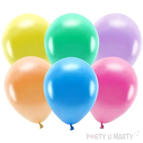 balony ekologiczne mix metalik partydeco 12 10 szt