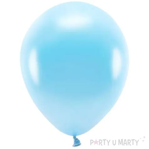 balony ekologiczne niebieski jasny metalik partydeco 10 100 szt