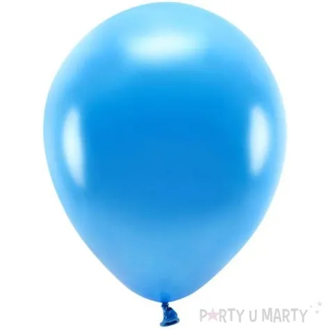 balony ekologiczne niebieski metalik partydeco 10 100 szt
