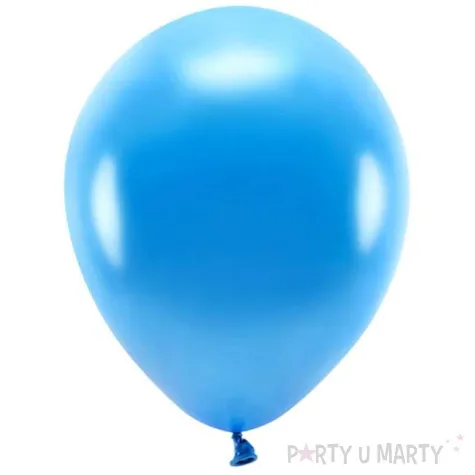 balony ekologiczne niebieski metalik partydeco 12 10 szt