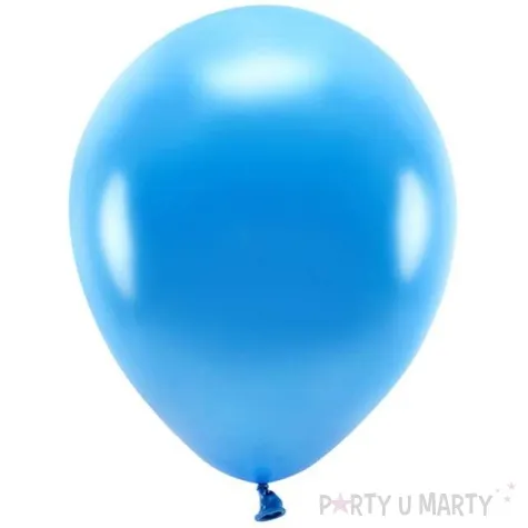 balony ekologiczne niebieski metalik partydeco 12 100 szt