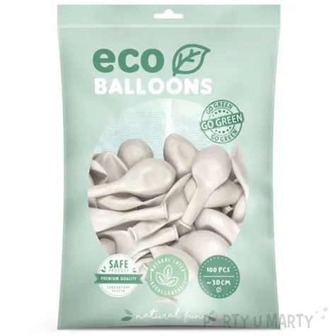 balony ekologiczne perlowy metalik partydeco 12 100 szt