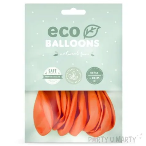 balony ekologiczne pomaranczowe partydeco 12 10 szt