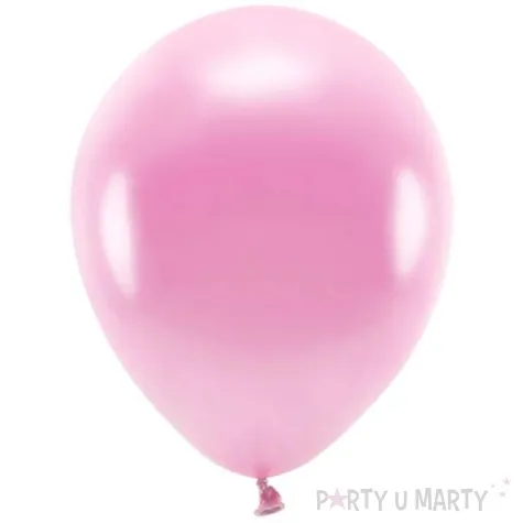 balony ekologiczne rozowy metalik partydeco 10 10 szt