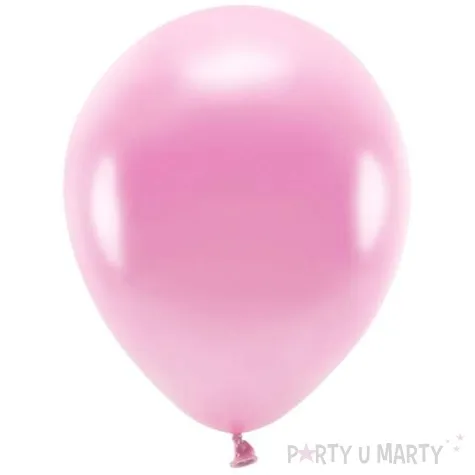 balony ekologiczne rozowy metalik partydeco 12 100 szt