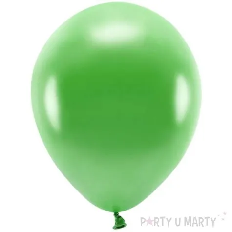 balony ekologiczne zielony metalik partydeco 10 100 szt