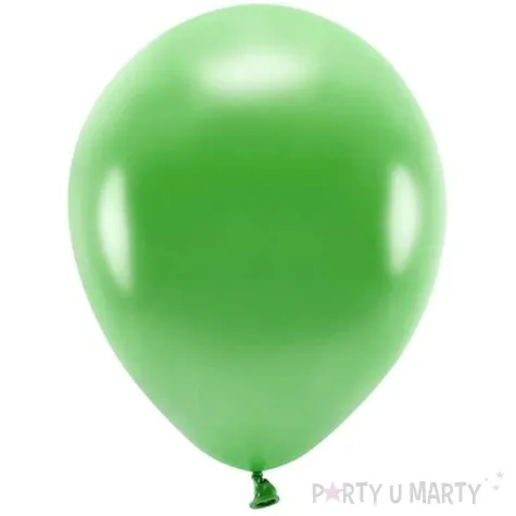 balony ekologiczne zielony metalik partydeco 12 100 szt