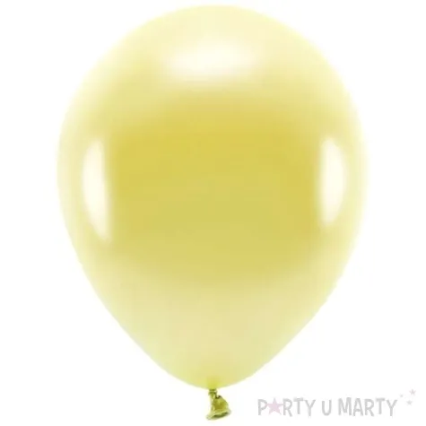 balony ekologiczne zloty jasny metalik partydeco 10 100 szt