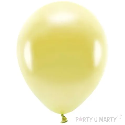 balony ekologiczne zloty jasny metalik partydeco 12 100 szt
