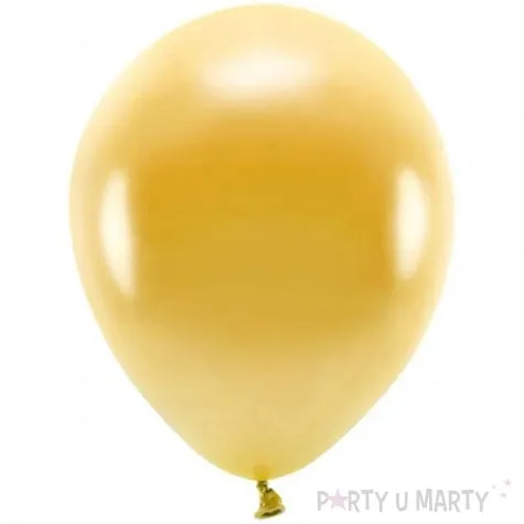 balony ekologiczne zloty metalik partydeco 10 100 szt