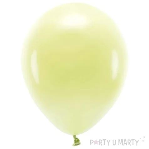 balony ekologiczne zolte jasne partydeco 10 10 szt