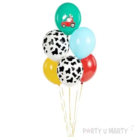 balony farma mix partydeco 12 6 szt