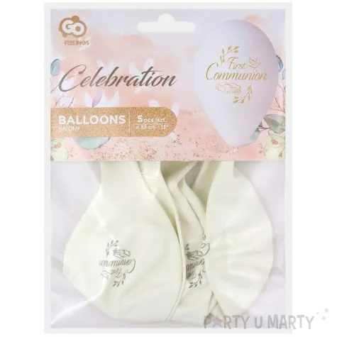 balony first communion biblia i golabek bialy gemar 13 5 szt