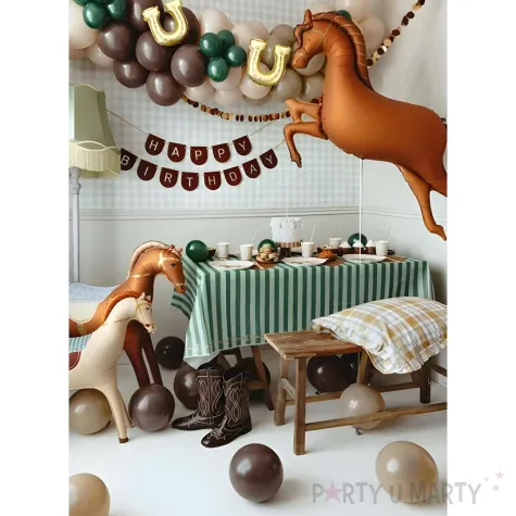 balony foliowe do girland konie podkowa jazda konna dekoracja na urodziny zloty 11 5 x3
