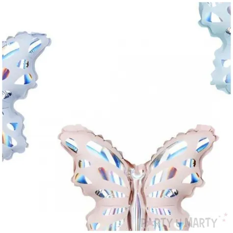 balony foliowe do girlandy dekoracja na urodziny wesele motyle opalizujace 9 3 szt