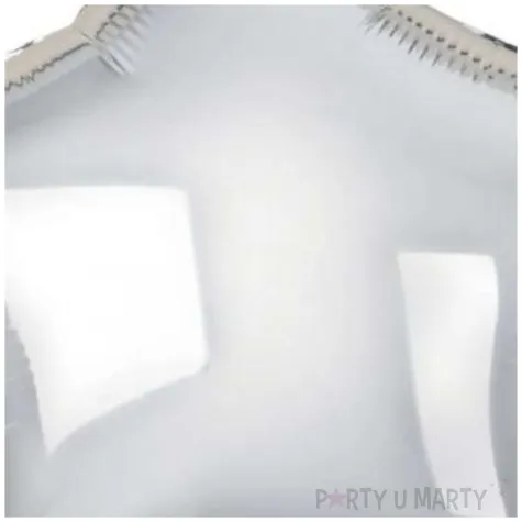 balony foliowe gwiazda dekoracja na urodziny sylwestra srebrny 18 str 100 szt