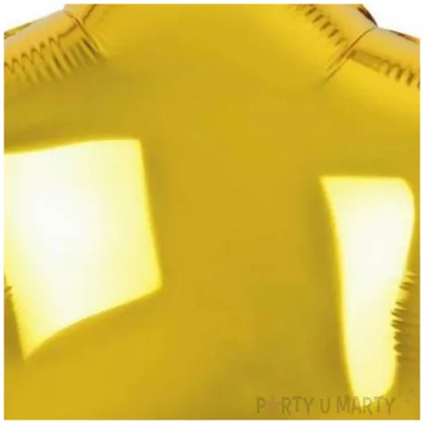 balony foliowe gwiazda dekoracja na urodziny sylwestra zloty 18 str 100 szt