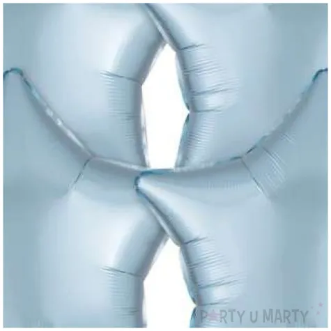 balony foliowe gwiazda niebieski satynowy amscan 19 str 4 szt