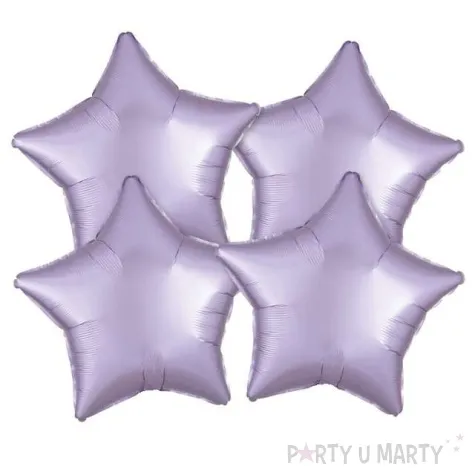 balony foliowe gwiazda satynowy bez amscan 19 str 4 szt