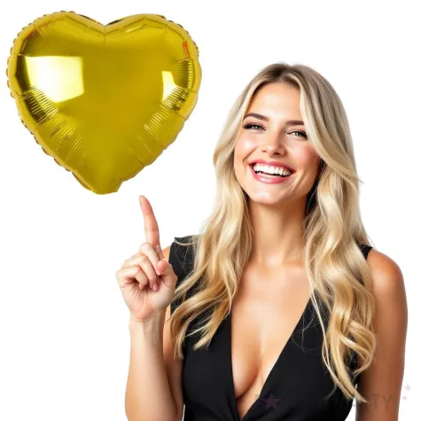 balony foliowe serce dekoracje na wesele komunie swieta chrzest zlote 18 100 szt hrt