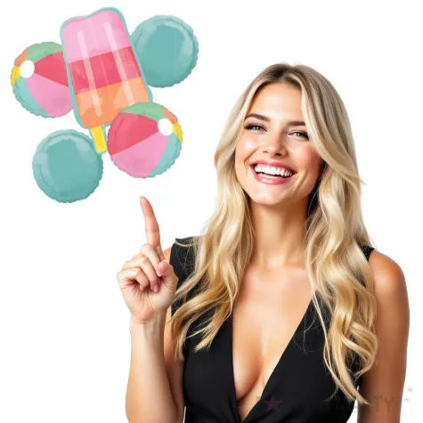 balony foliowy just chilling plaza amscan 5 szt