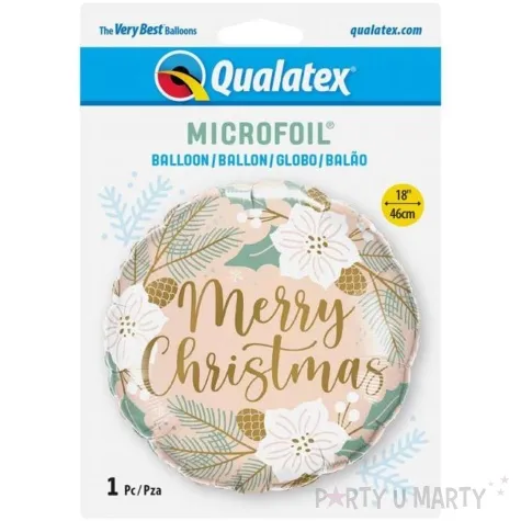 balony foliowy merry christmas wesolych swiat qualatex 18 rnd