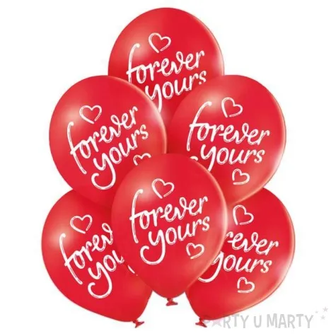 balony forever yours walentynki pastel mix belbal 10 6 szt