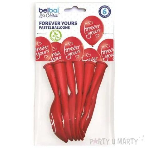 balony forever yours walentynki pastel mix belbal 10 6 szt