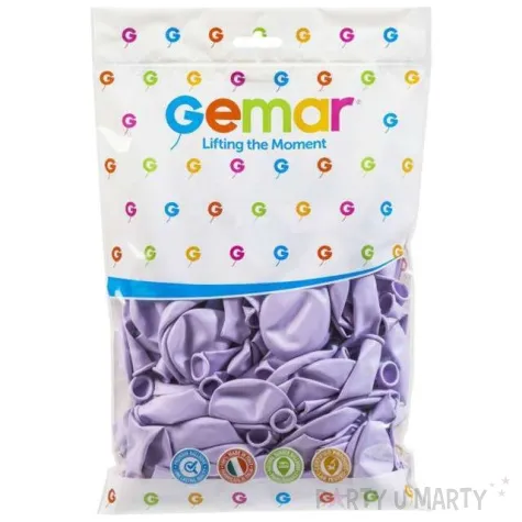 balony g90 pastel liliowe gemar 10 100 szt