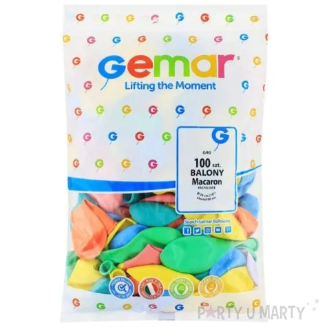 balony g90 pastel mix gemar 10 100 szt