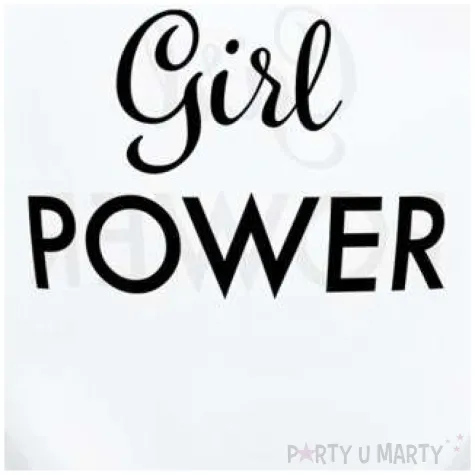 balony girl power transparentny qualatex 11 25 szt