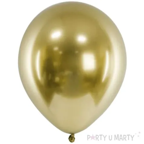 balony glossy chlodny zloty partydeco 12 20 szt