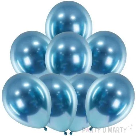 balony glossy niebieskie belbal 12 8 szt