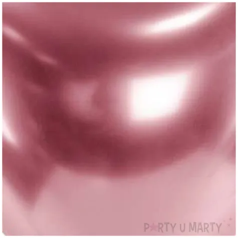 balony glossy serce rozowe zloto partydeco 12 50 szt