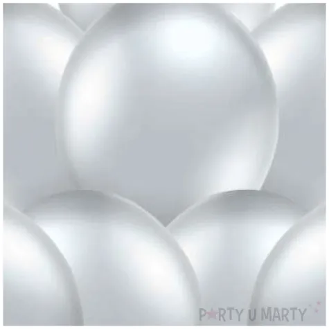 balony glossy srebrne belbal 12 8 szt