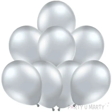 balony glossy srebrne belbal 12 8 szt