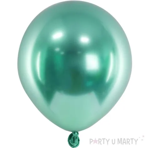 balony glossy zielony butelkowy partydeco 5 50 szt