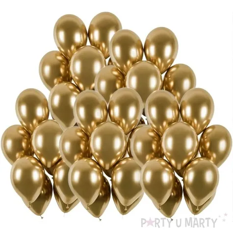 balony glossy zlote partydeco 5 50 szt