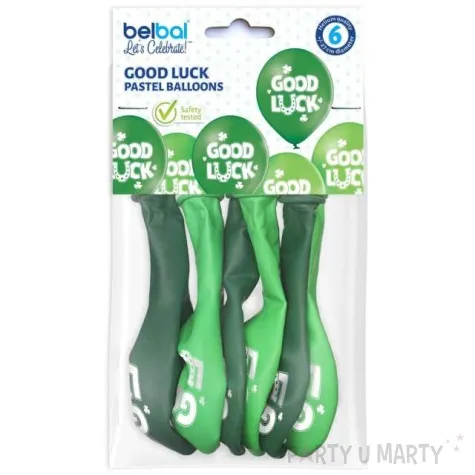 balony good luck powodzenia pastel mix belbal 10 6 szt